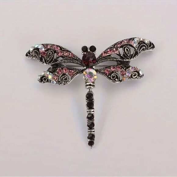 🩷 NEW crystal dragonfly brooch 🩷 - Picture 5 of 5
